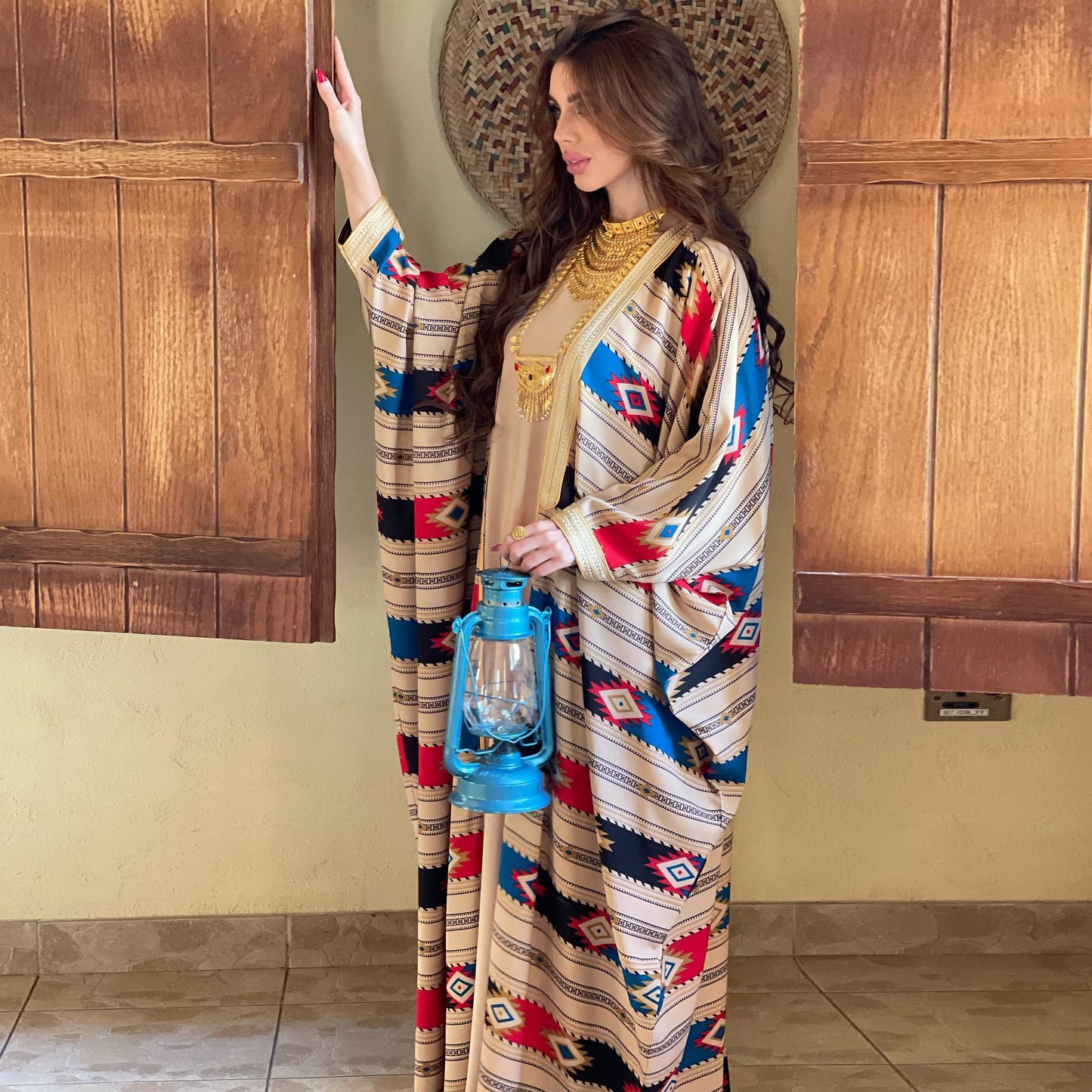 Aztec Blue Duster Coat