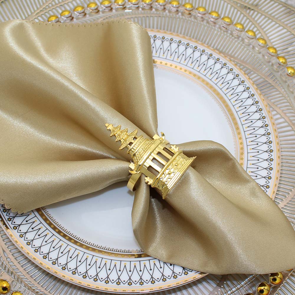 Gold Pagoda Napkin Ring (set of 6)