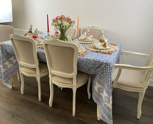 Caspian Blue Dial Tablecloth