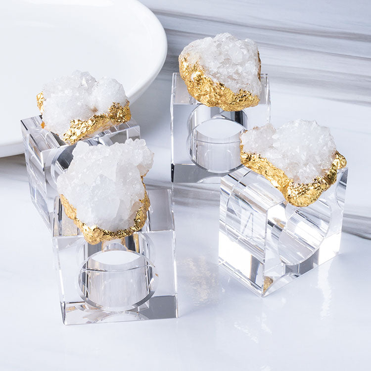 Geode Napkin Rings (set of 4)