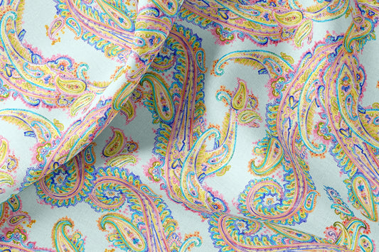 Neon Paisley Tablecloth