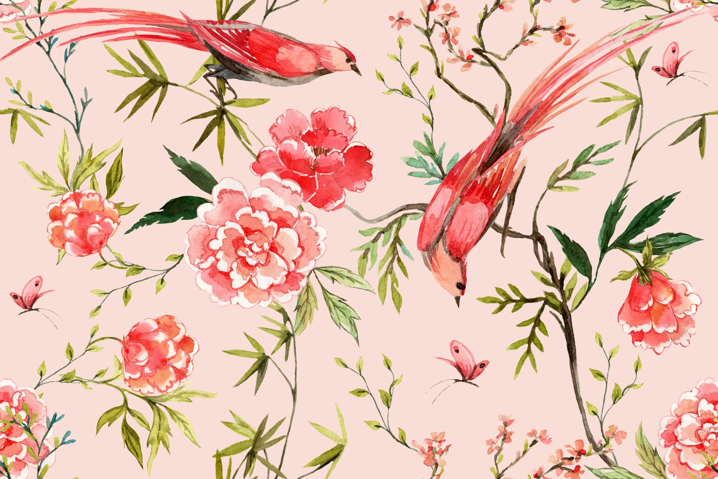 Pink Songbird Tablecloth