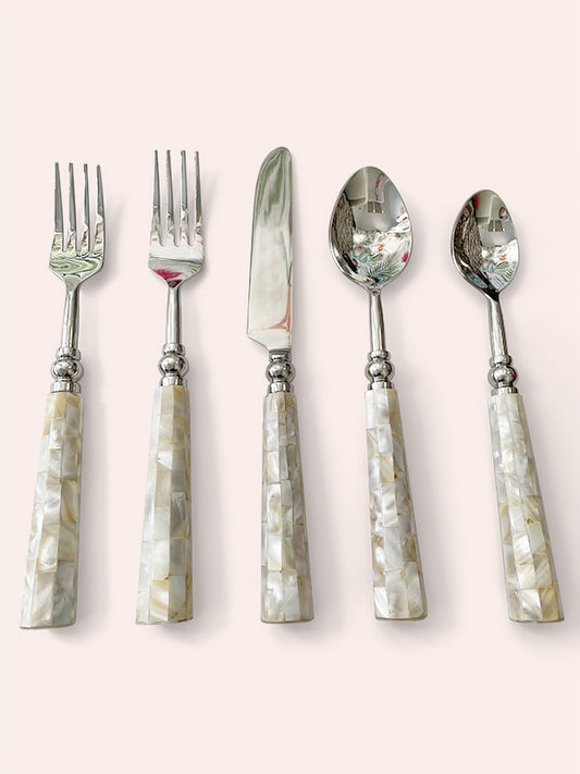 Mother Of Pearl Cutlery (5 pieces - 1 setting)