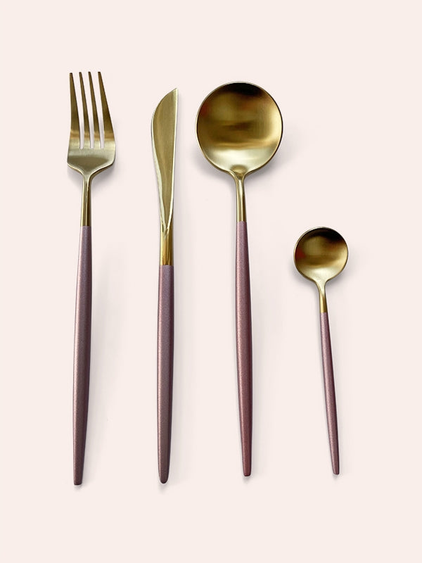 Pink Slimline Cutlery (4 pieces - 1 setting)