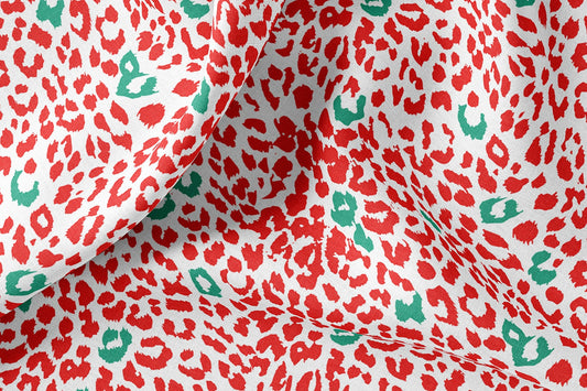 Red Leopard Print Tablecloth